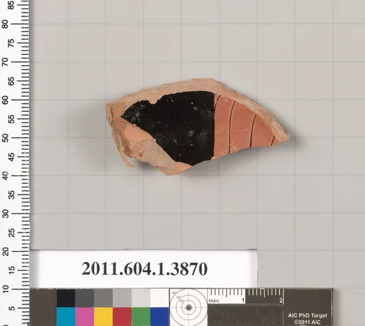 Terracotta fragment of a kylix (drinking cup)