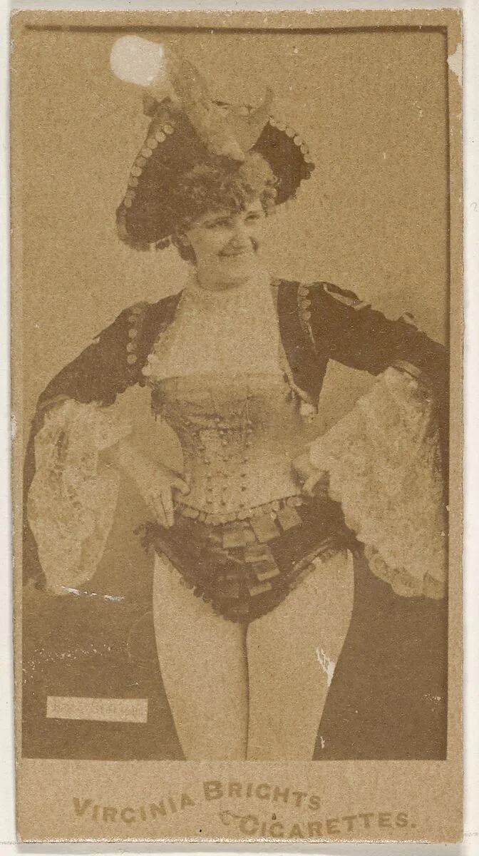 From the Actors and Actresses series (N45, Type 1) for Virginia Brights Cigarettes — Allen & Ginter