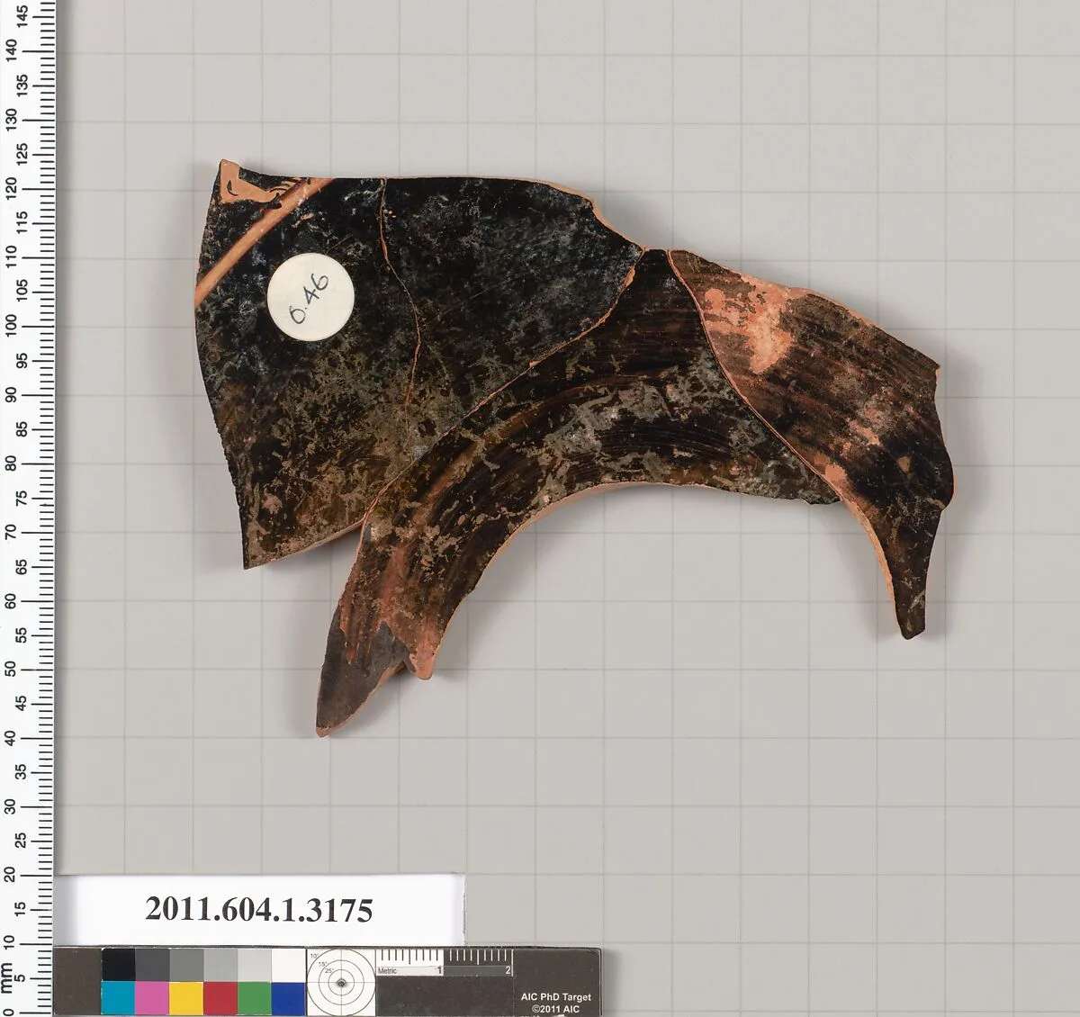 Terracotta fragment of a kylix (drinking cup) — Unknown