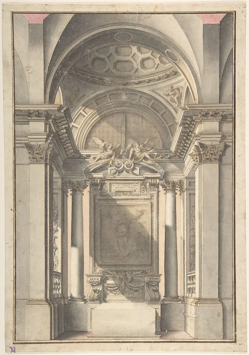 Interior of a Chapel — Anonymous, Italian, Bolognese 18th century artist