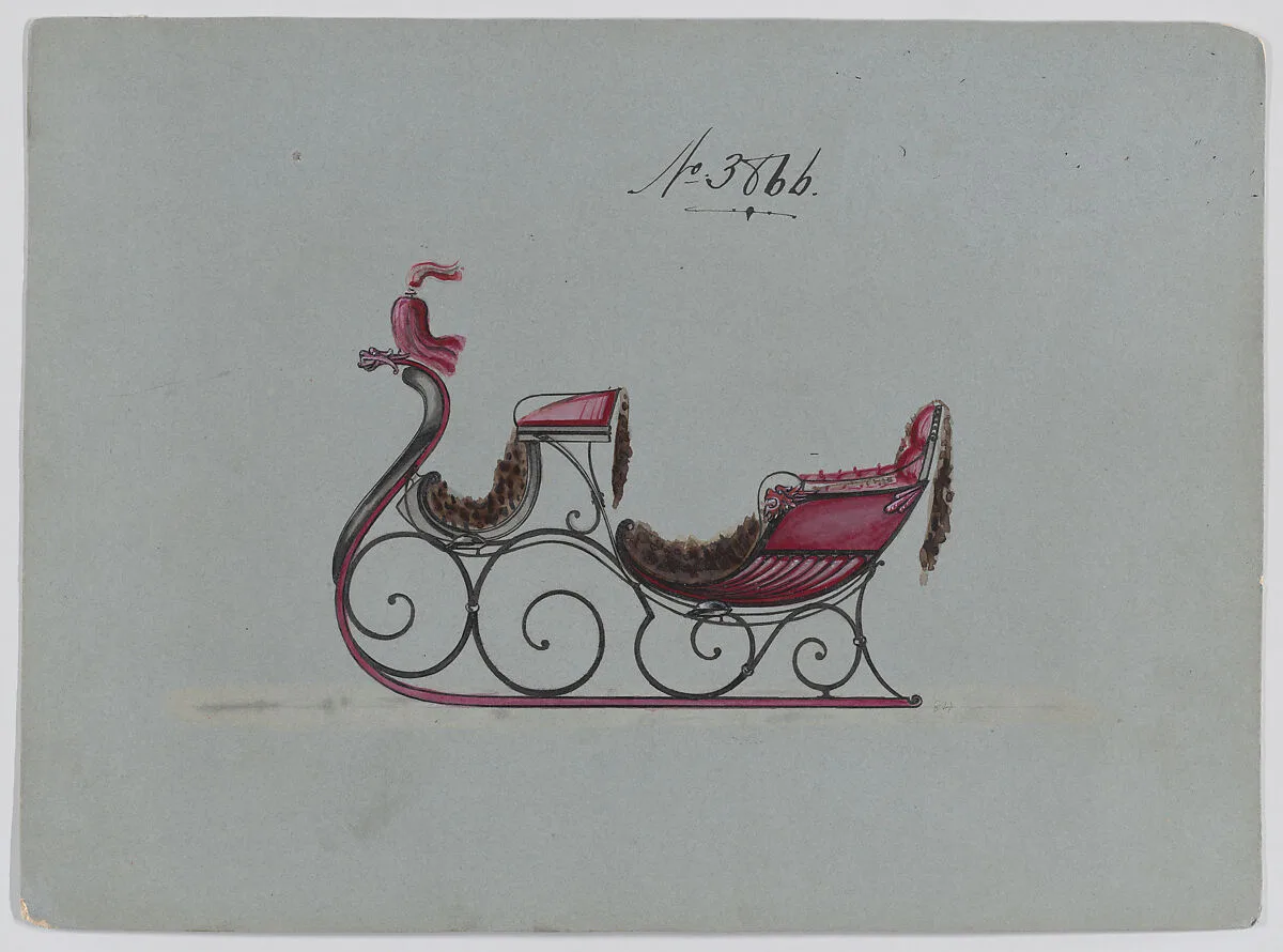 Design for Victoria Sleigh, no. 3866 — Brewster & Co.|Herman Stahmer