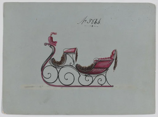 Design for Victoria Sleigh, no. 3866