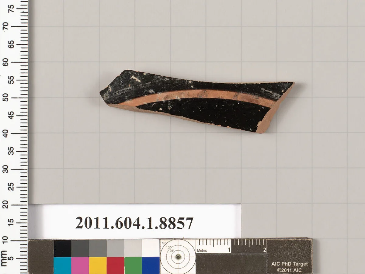 Terracotta fragment of a kylix (drinking cup) — Unknown