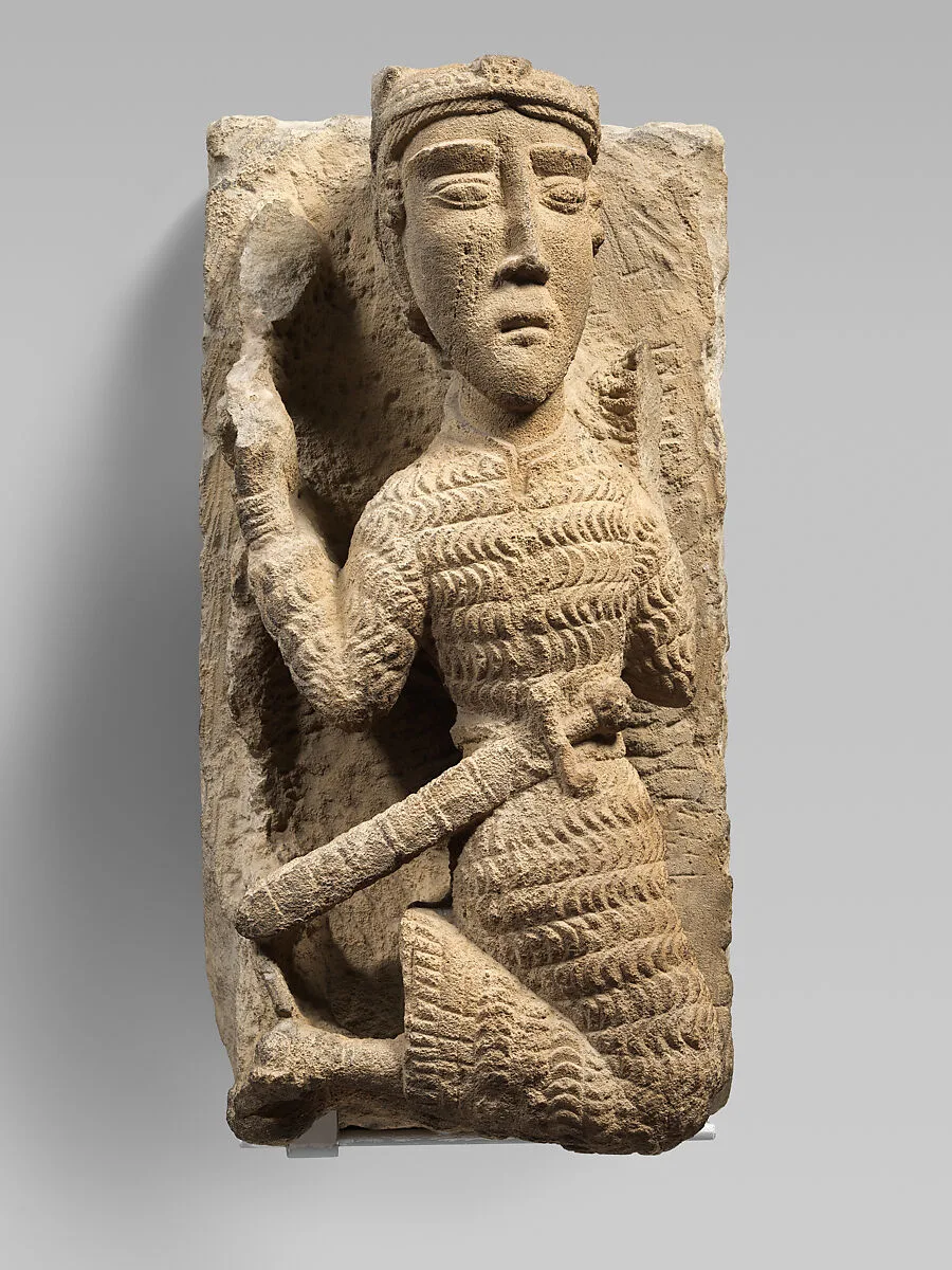 Sculpture of a Kneeling Knight or King — Unknown