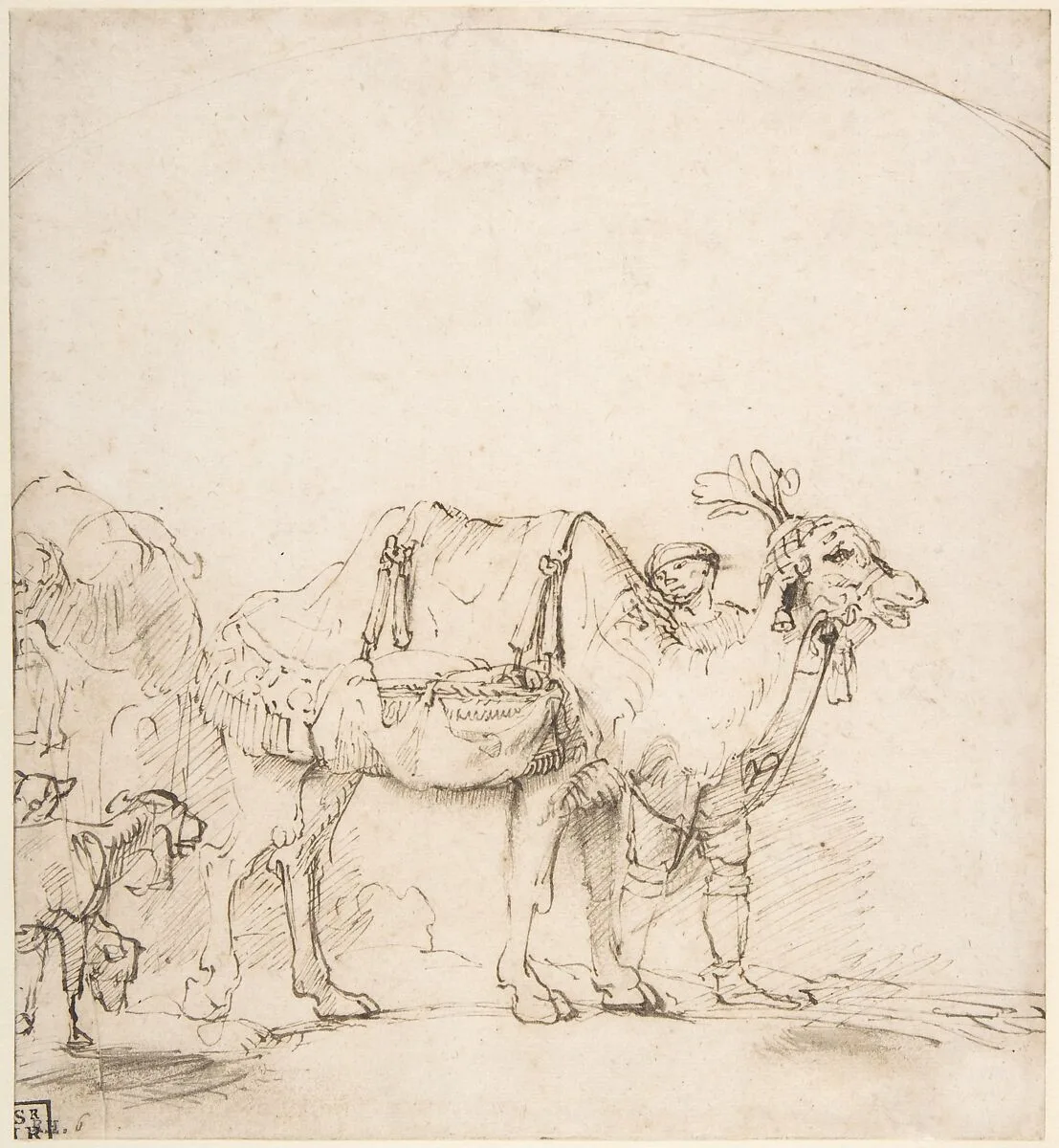 Man Leading a Camel — Rembrandt (Rembrandt van Rijn)