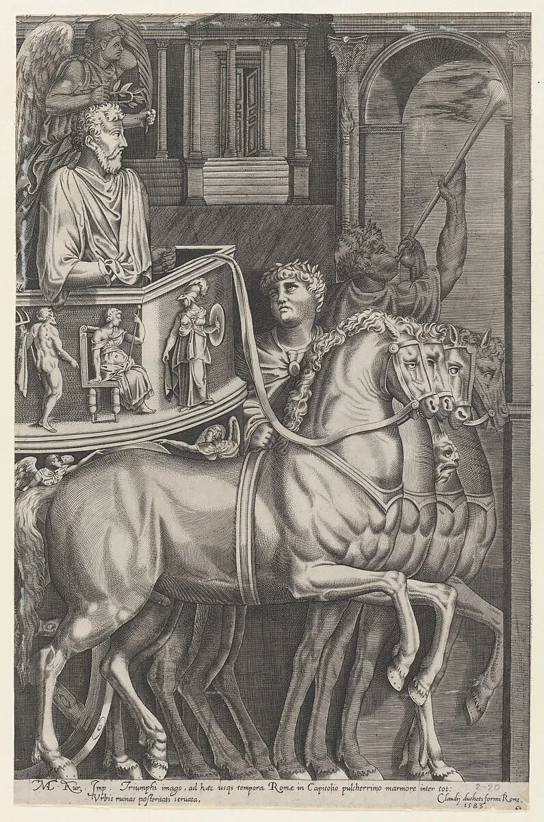 Speculum Romanae Magnificentiae: Triumph of Marcus Aurelius — Anonymous|Antonio Lafreri|Claudio Duchetti|Nicolas Beatrizet
