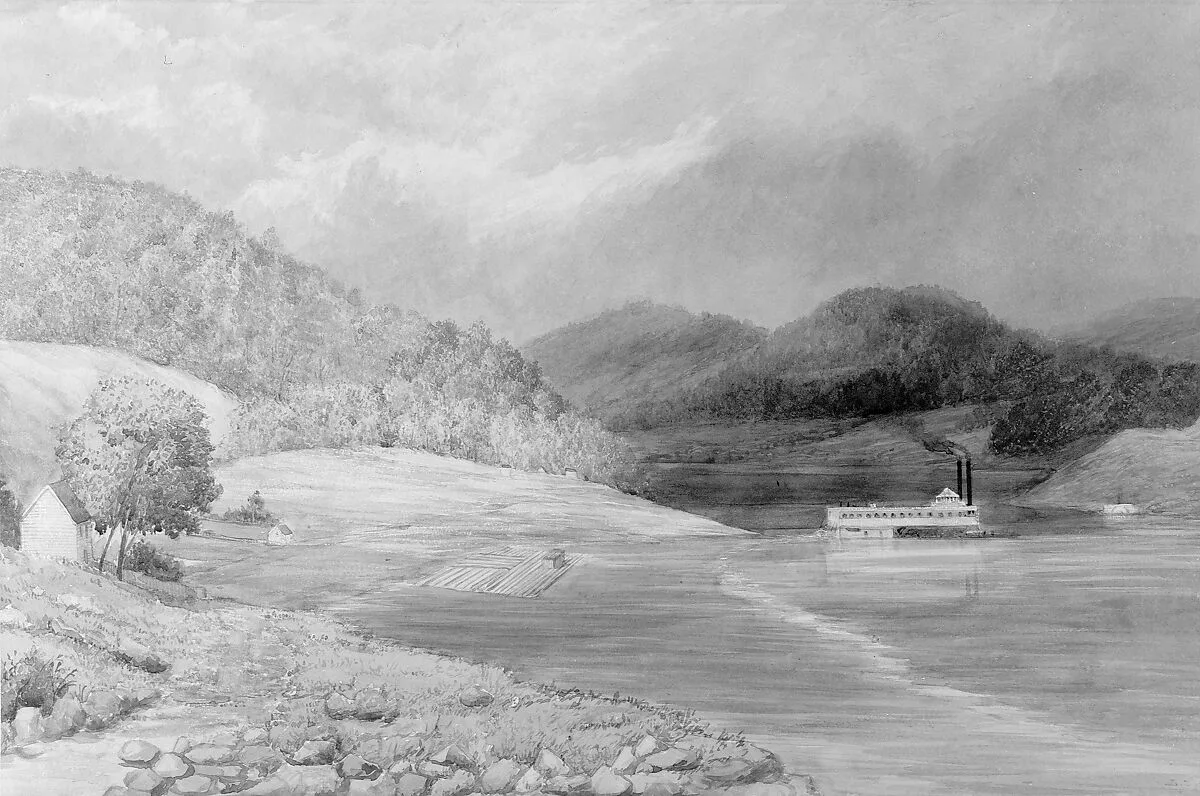 The Ohio River near Wheeling, West Virginia — Lefevre James Cranstone