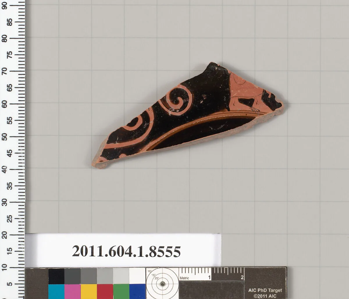 Terracotta fragment of a stemless kylix (drinking cup) — Unknown
