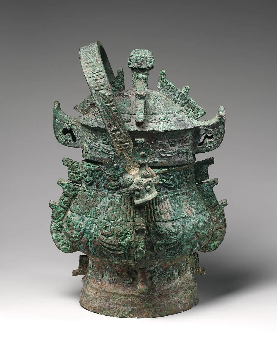 西周 青銅卣|Ritual Wine Container (Yu) with Lid — Unknown
