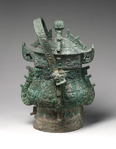 西周 青銅卣|Ritual Wine Container (Yu) with Lid