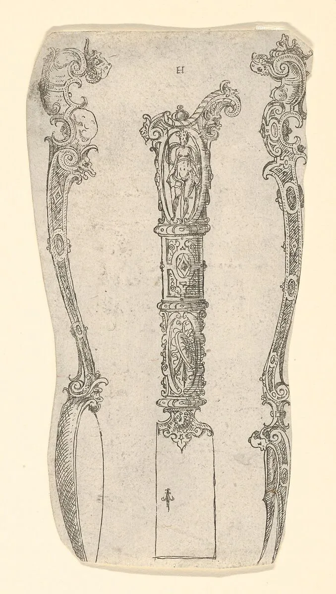 Design for a Knife, Spoon, and Fork — Erasmus Hornick