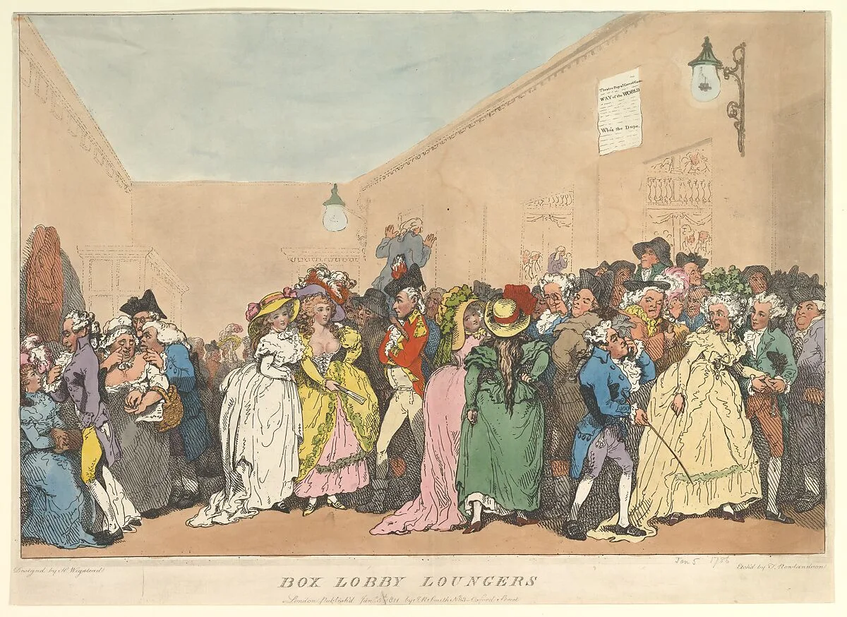 Box Lobby Loungers — Henry Wigstead|Thomas Rowlandson|John Raphael Smith