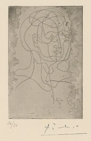Head of a Man — Pablo Picasso|Jacques Frélaut|Galerie Louise Leiris