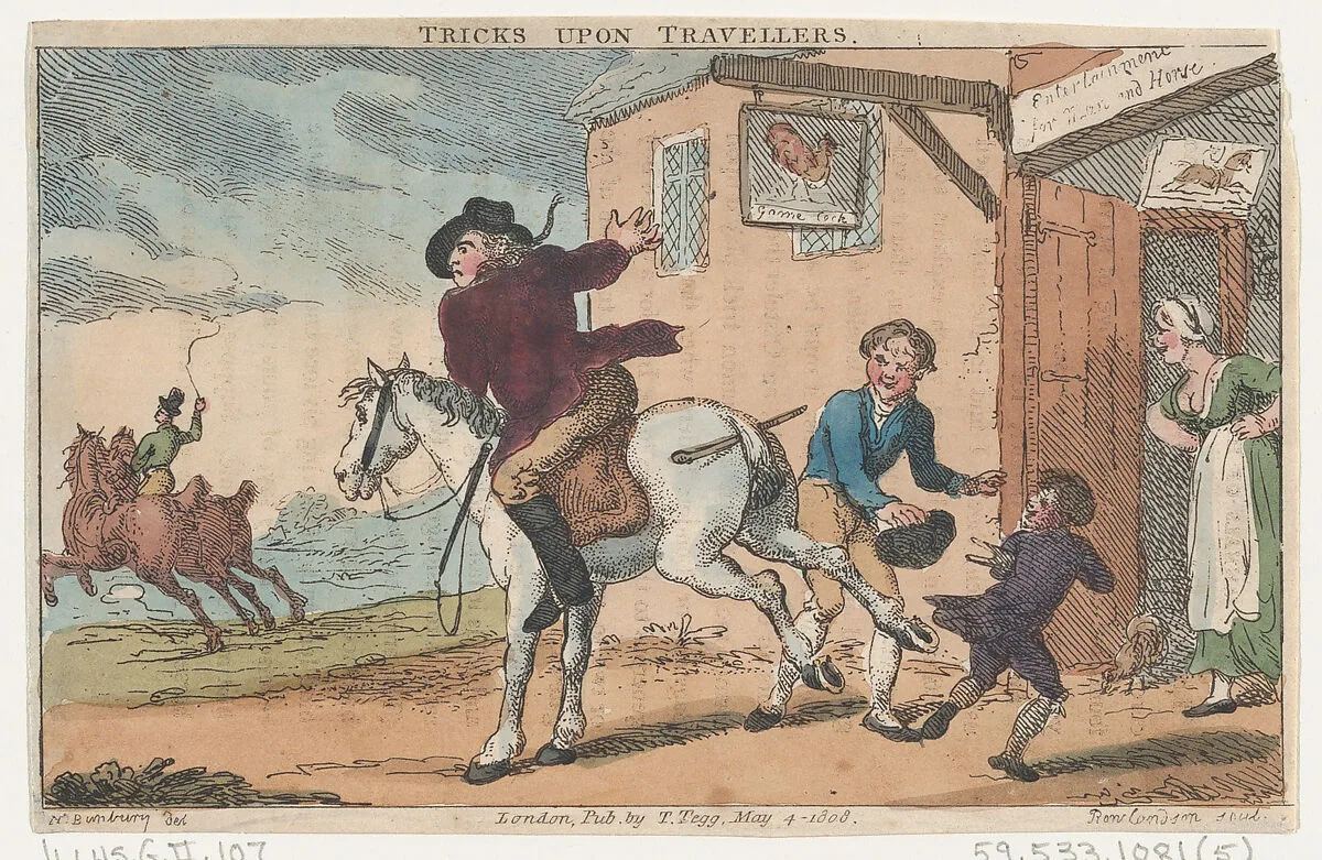 Tricks Upon Travellers — Henry William Bunbury|Thomas Tegg|Thomas Rowlandson