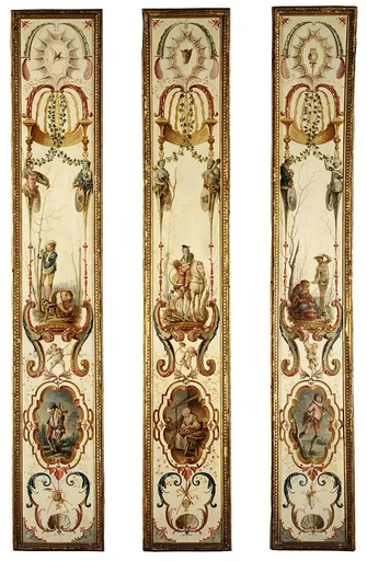 January and February (part of a set illustrating the months of the year)