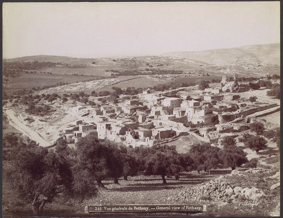 Vue générale de Bethany - General view of Bethany — Félix Bonfils