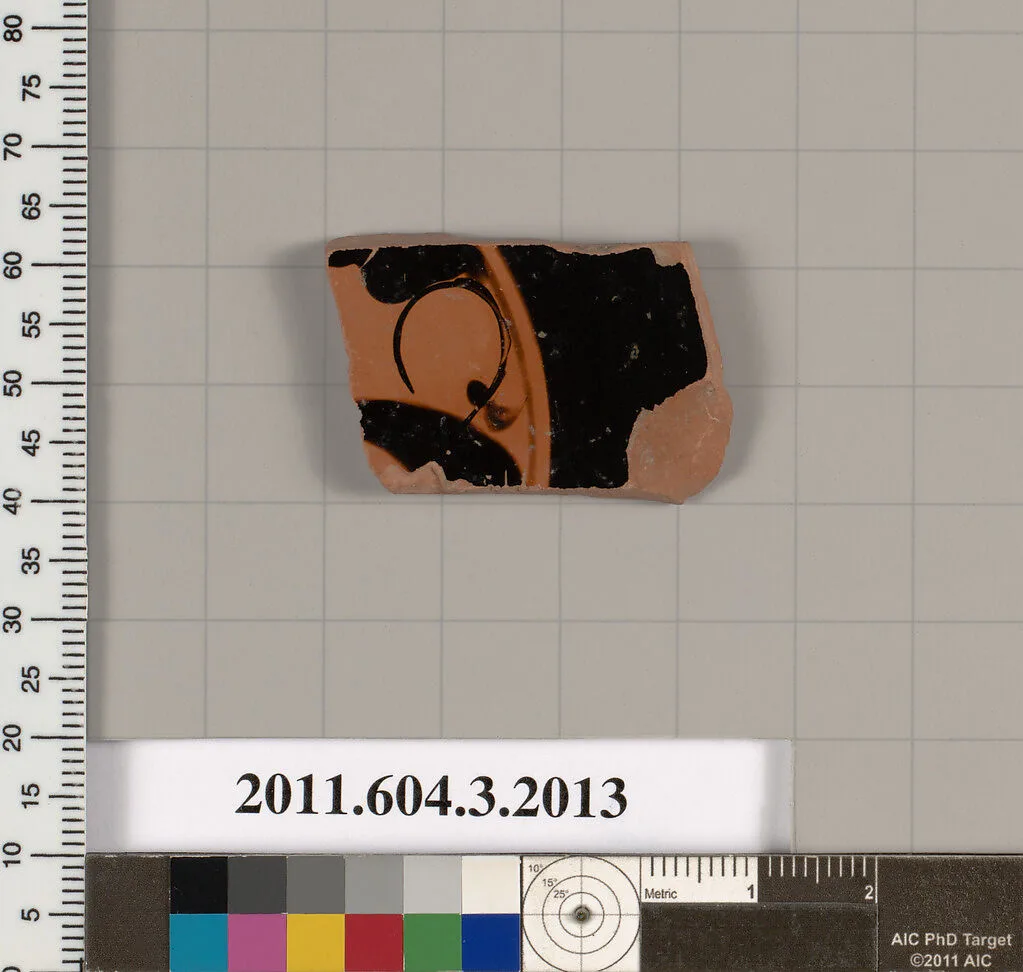 Terracotta fragment of a kylix (drinking cup) — Unknown