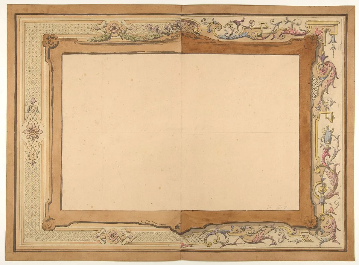Design for a ceiling — Jules-Edmond-Charles Lachaise|Eugène-Pierre Gourdet