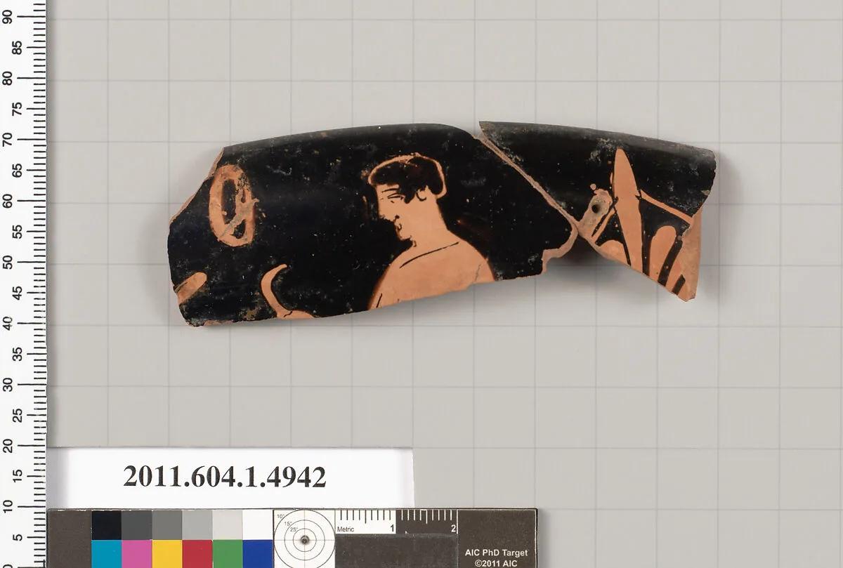 Terracotta rim fragment of a kylix (drinking cup) — Unknown