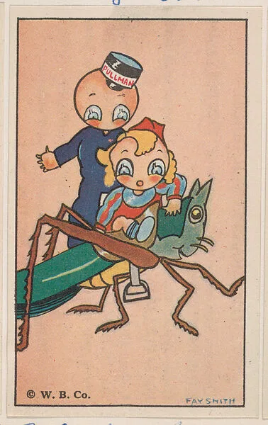 The Grasshopper Guide, bakery card from the Pullman Kids in Wonderland series (D69), issued by the Weber Baking Company — Weber Baking Company
