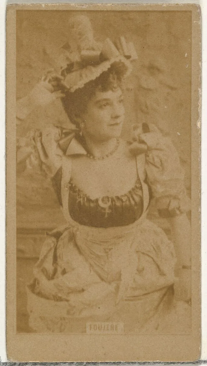 Miss Foujere, from the Actors and Actresses series (N145-8) issued by Duke Sons & Co. to promote Duke Cigarettes — American Tobacco Company|W. Duke, Sons & Co.