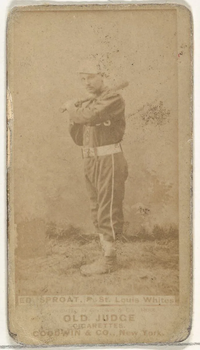 Sproat, Pitcher, St. Louis Whites, from the Old Judge series (N172) for Old Judge Cigarettes — Goodwin & Company