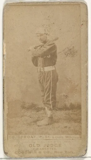 Sproat, Pitcher, St. Louis Whites, from the Old Judge series (N172) for Old Judge Cigarettes