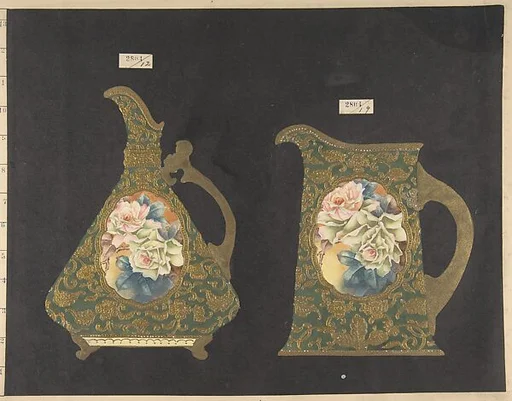European porcelain designs in Japanese style
