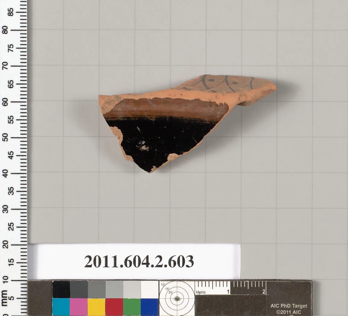 Terracotta fragment of a column-krater (bowl for mixing wine and water) — Unknown