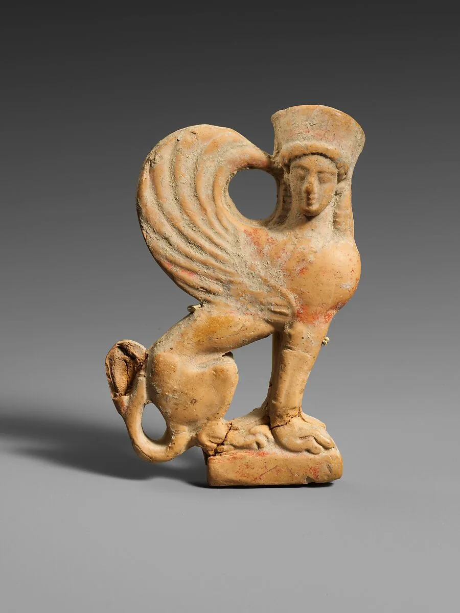 Terracotta relief of a sphinx — Unknown