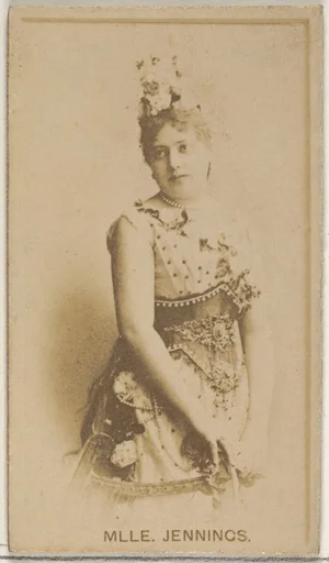 Mlle. Jennings, from the Actors and Actresses series (N45, Type 8) for Virginia Brights Cigarettes