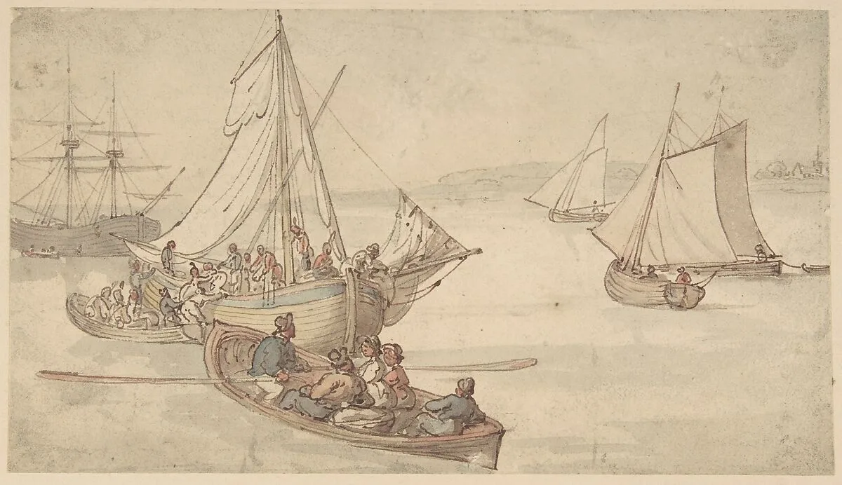 Ships and Sailors — Thomas Rowlandson