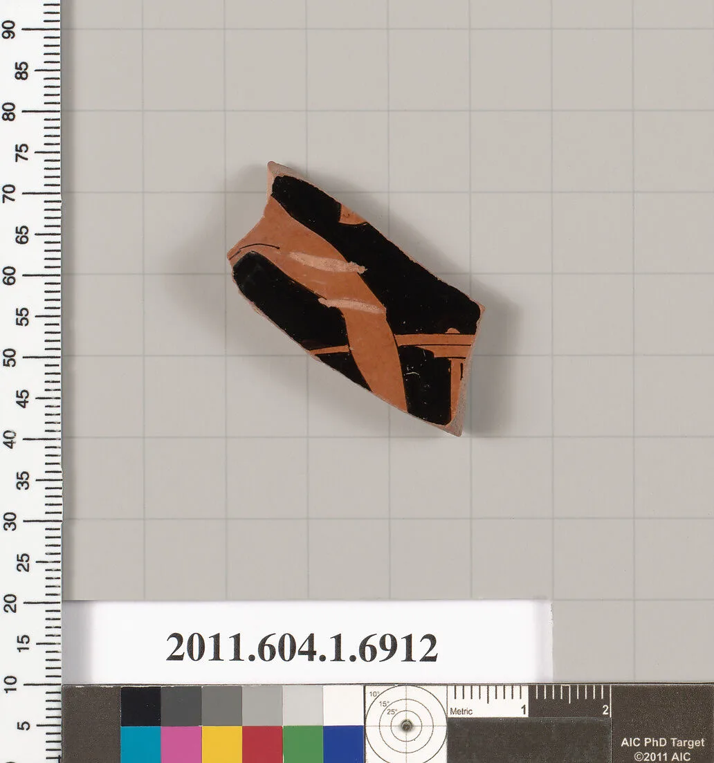 Terracotta fragment of a kylix (drinking cup) — Unknown