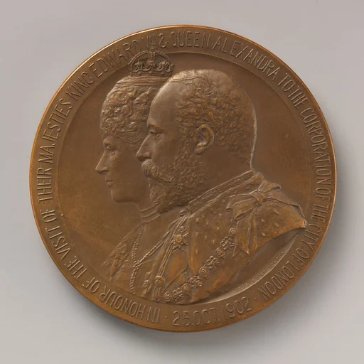 By the City of London in Honor of the Coronation of King Edward VII and Queen Alexandra