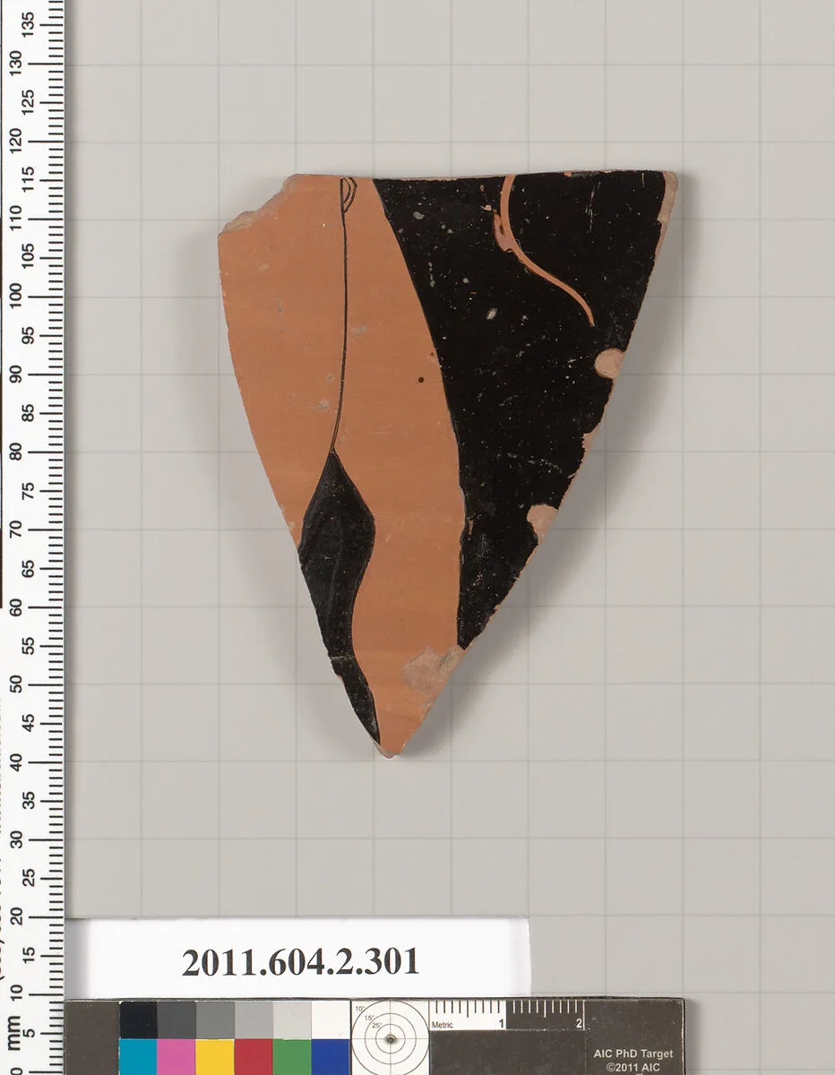 Terracotta fragment of a column-krater (bowl for mixing wine and water) — Unknown