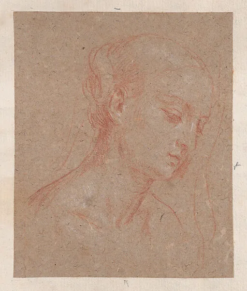 Head of a Woman — Anonymous, Italian, Bolognese 18th century artist