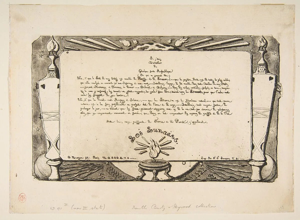 La loi lunaire, No 1 (Lunar Law, No 1) — Charles Meryon