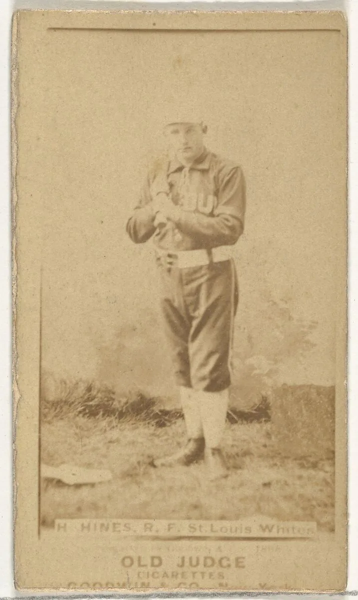 Hines, Right Field, St. Louis Whites, from the Old Judge series (N172) for Old Judge Cigarettes — Goodwin & Company