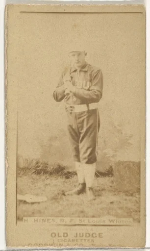 Hines, Right Field, St. Louis Whites, from the Old Judge series (N172) for Old Judge Cigarettes