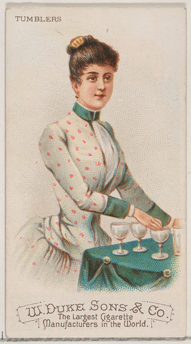 Tumblers, from the Musical Instruments series (N82) for Duke brand cigarettes — W. Duke, Sons & Co.|Schumacher & Ettlinger