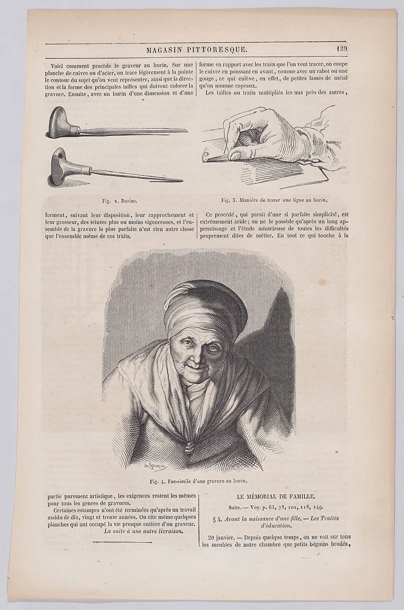 Facsimile of an Engraving, from "Le Magasin Pittoresque" — Charles Jacque
