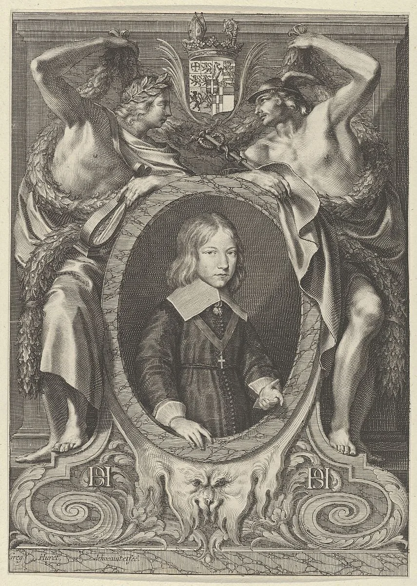 Portrait of a Young Boy with the Arms of Savoy — Grégoire Huret