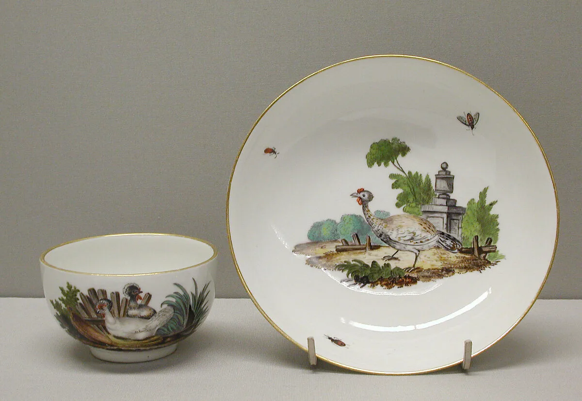 Teacup and saucer — Höchst Manufactory