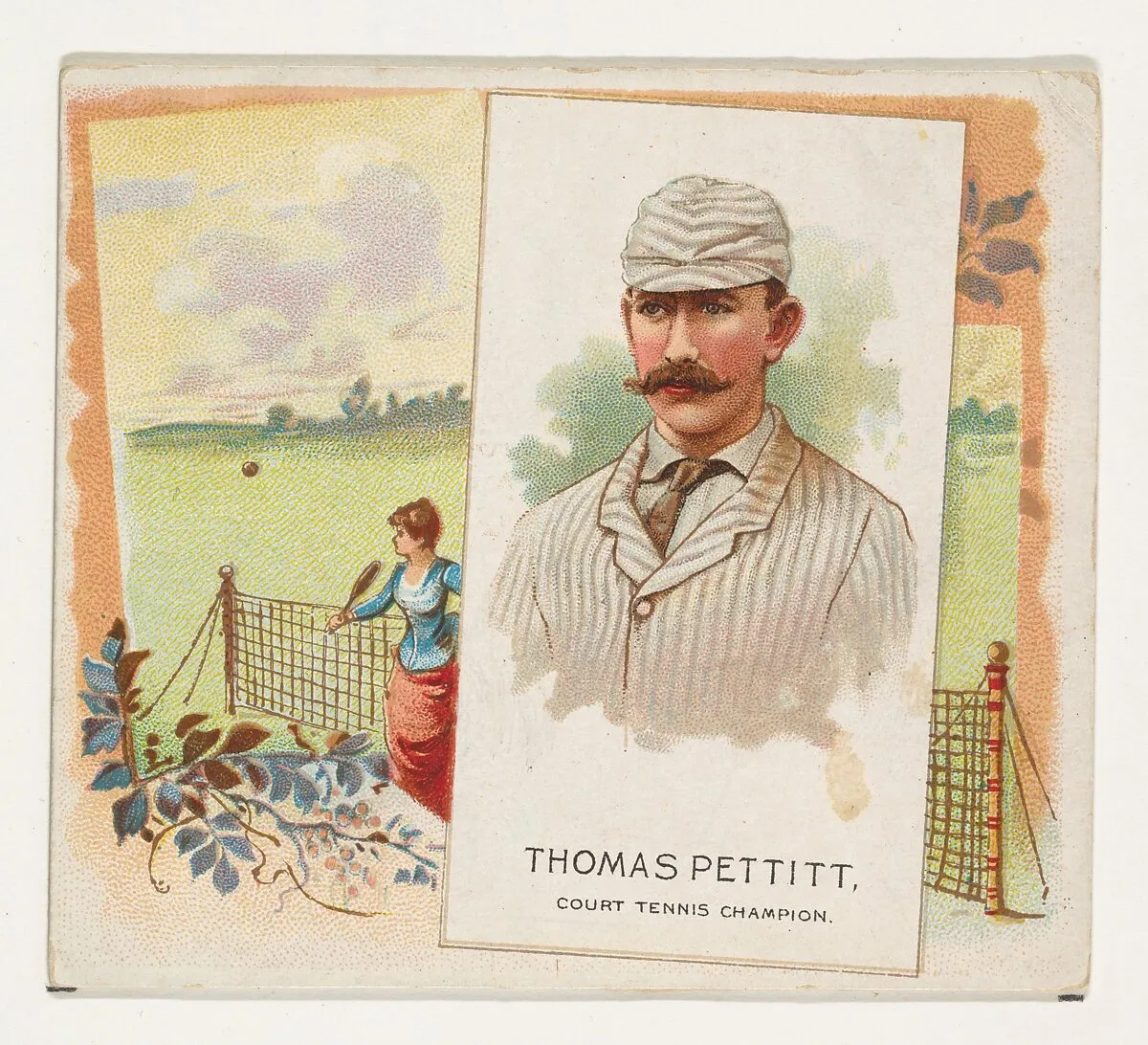 Thomas Pettitt, Court Tennis Champion, from World's Champions, Second Series (N43) for Allen & Ginter Cigarettes — Lindner, Eddy & Claus|Allen & Ginter