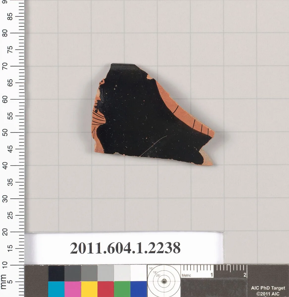 Terracotta rim fragment of a kylix (drinking cup) — Unknown
