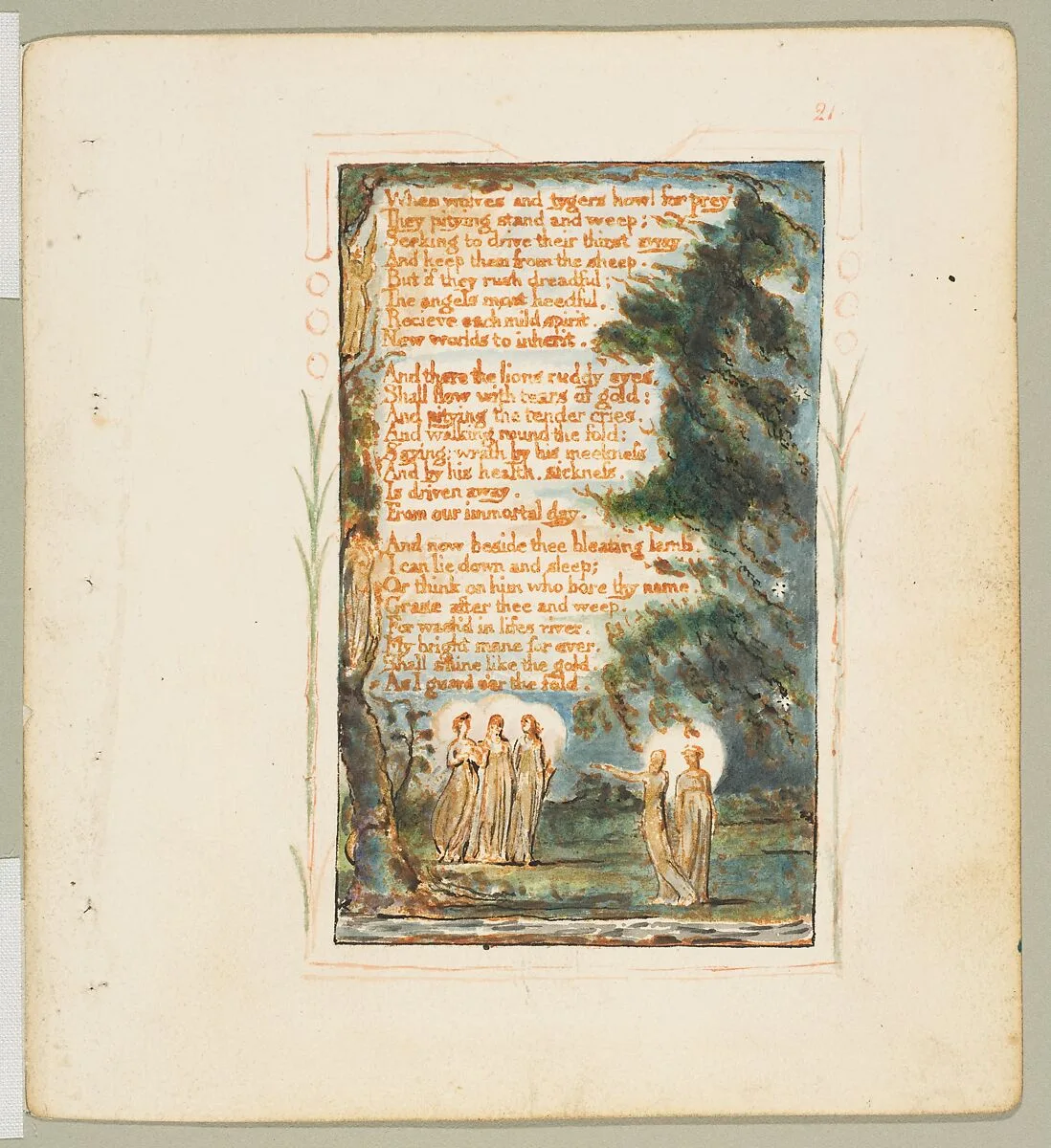 Songs of Innocence: Night (second plate) — William Blake