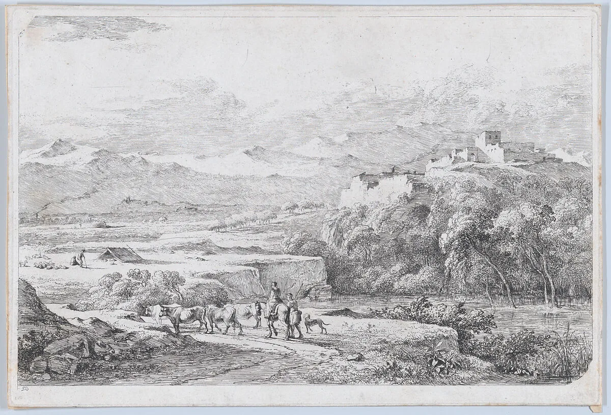Landscape after Van der Cabel — Jean Jacques de Boissieu|Adriaen van der Cabel