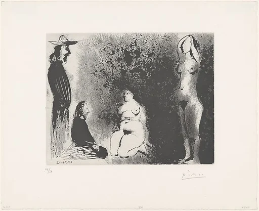 Landscape Painters with Two Nude Models, from 347 Suite