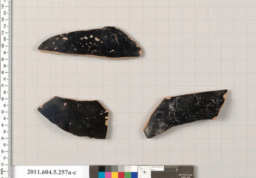 Terracotta fragments of kylikes (drinking cups)
