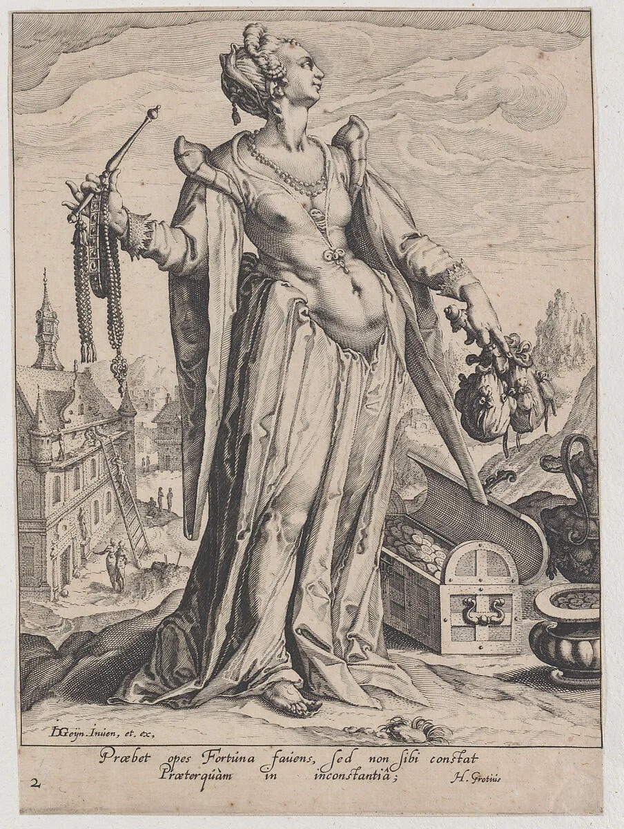 Wealth, from Virtues and Vices — Jacques de Gheyn II|Zacharias Dolendo